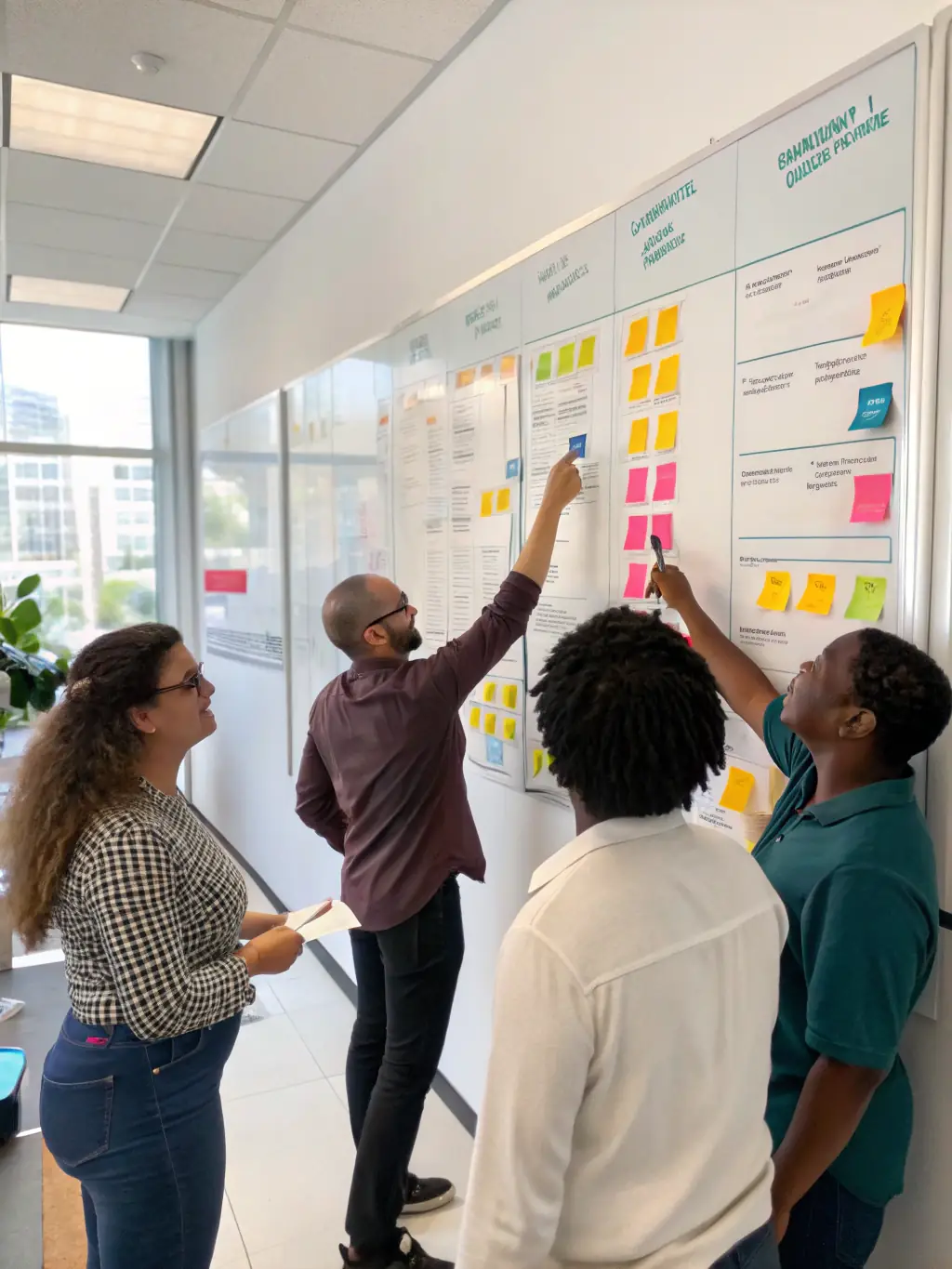 An abstract graphic depicting 'Integrated Talent Alignment, ' showing how talent management strategies are interwoven with organizational goals. The image should convey synergy and strategic alignment.
